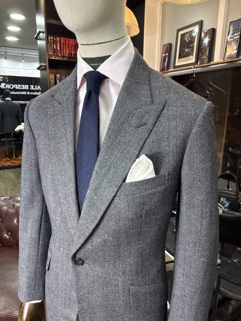 Bespoke Worsted allsport 12oz Grey donegal tweed suit