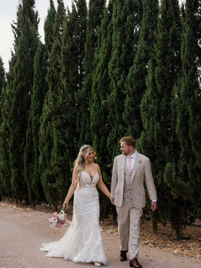 Bespoke three piece wedding suit.Loro Piana Summertime